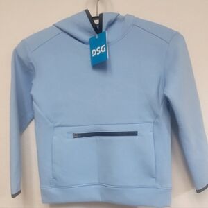 DSG Sport Fleece Hooded Pullover In Academy Blue Boys Size XL (18)